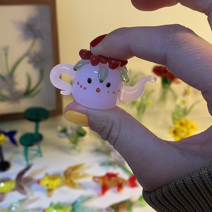琉璃手工艺品洒水壶