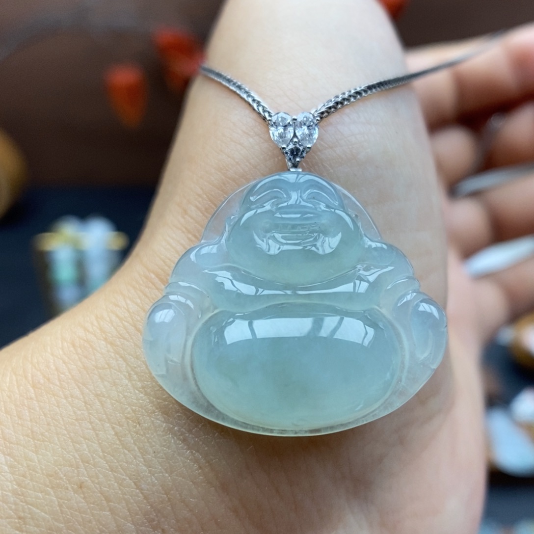 【闪购商品】颈饰18K金镶嵌翡翠43