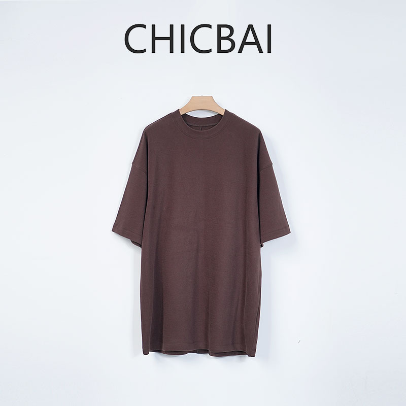 CHICBAI 云感氧绒 慵懒宽松造型感卫衣大T