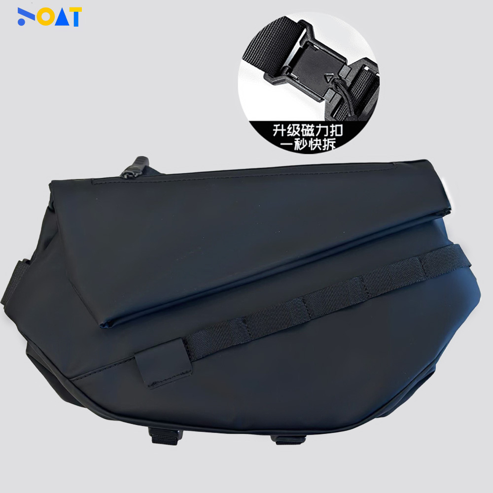 【Buer】男士胸包斜挎包快速拆卸出行必备日常通行内置拉链防水时尚