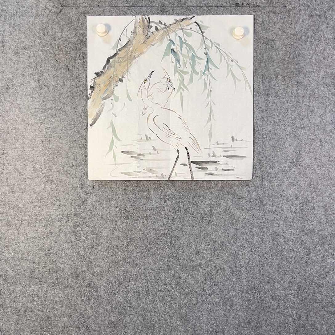 国画735 牡丹之花之叶的颜色与花色