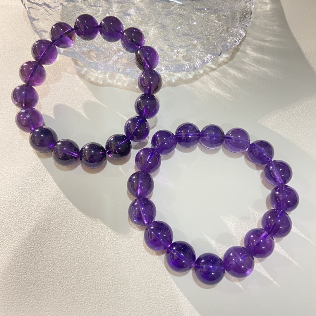 【星浩好物】紫水晶多圈手串 QT15L227【多样性发一件】约13mm