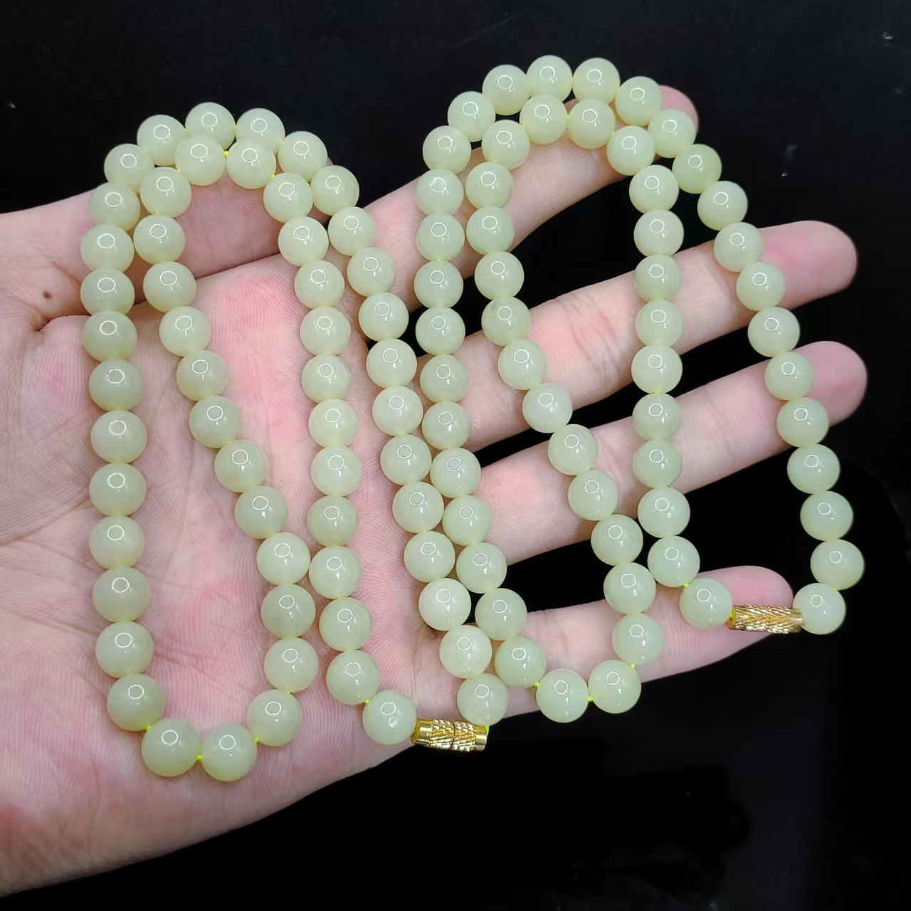 【老三珠宝】和田玉公主链Y16【多样性发其一】约7mm+