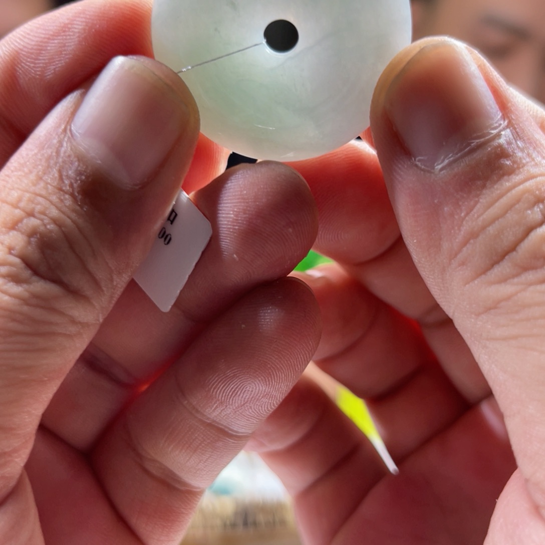 翡翠颈饰未镶嵌天然缅甸翡翠平安扣