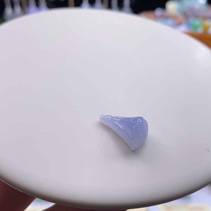 翡翠吊坠(不含链)未镶嵌翡翠冰紫莲蓬