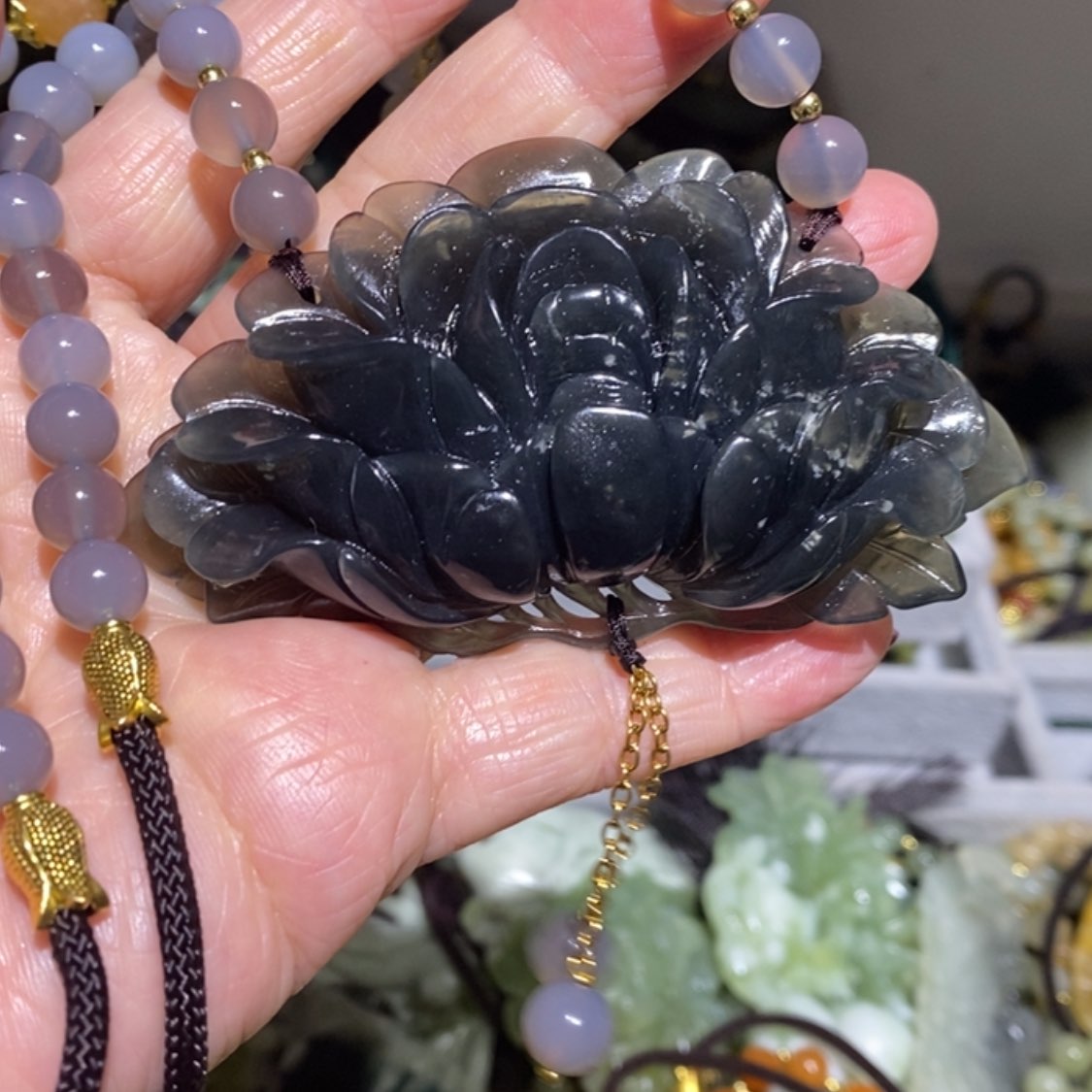 【闪购商品】岫玉毛衣链未镶嵌