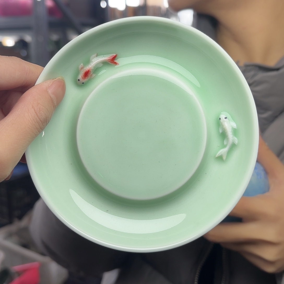 龙泉云间青瓷小米茶器