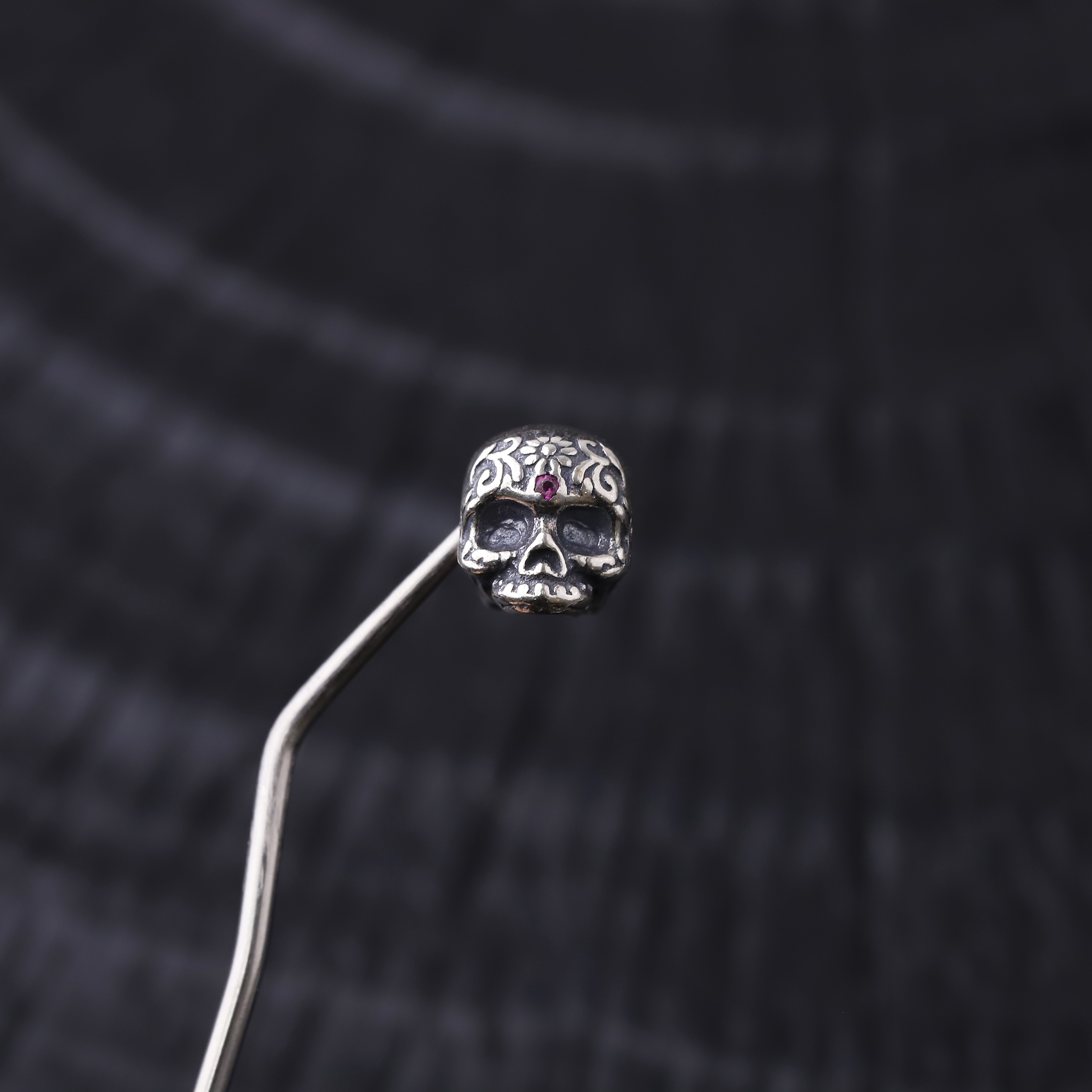 S9527 银骷髅珠饰品配饰