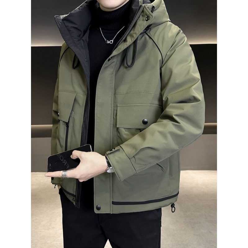 110855#男士工装加厚防寒服2025时尚百搭上衣韩版男士休闲风