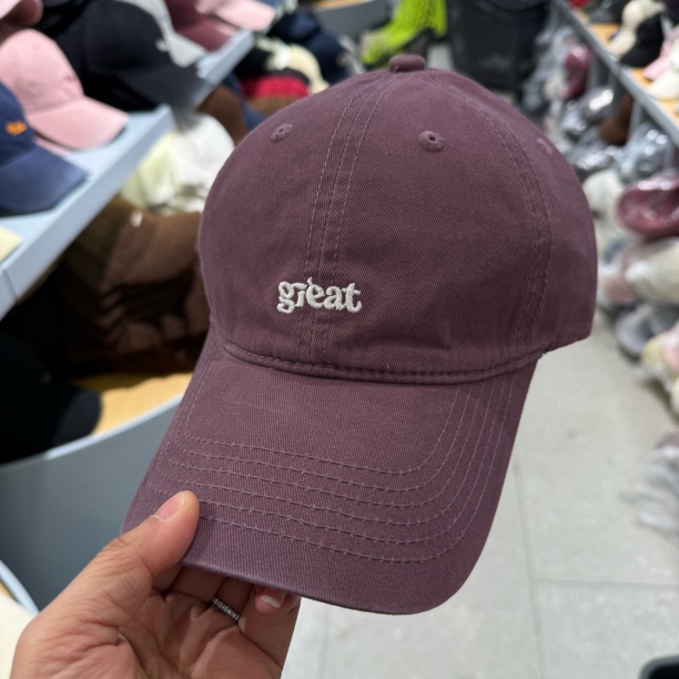 2026新款韩版great字母刺绣棒球帽男女大头围显脸小百搭鸭舌帽