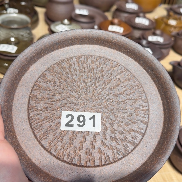 杯哦*粗瓷茶具素胎无釉盖碗