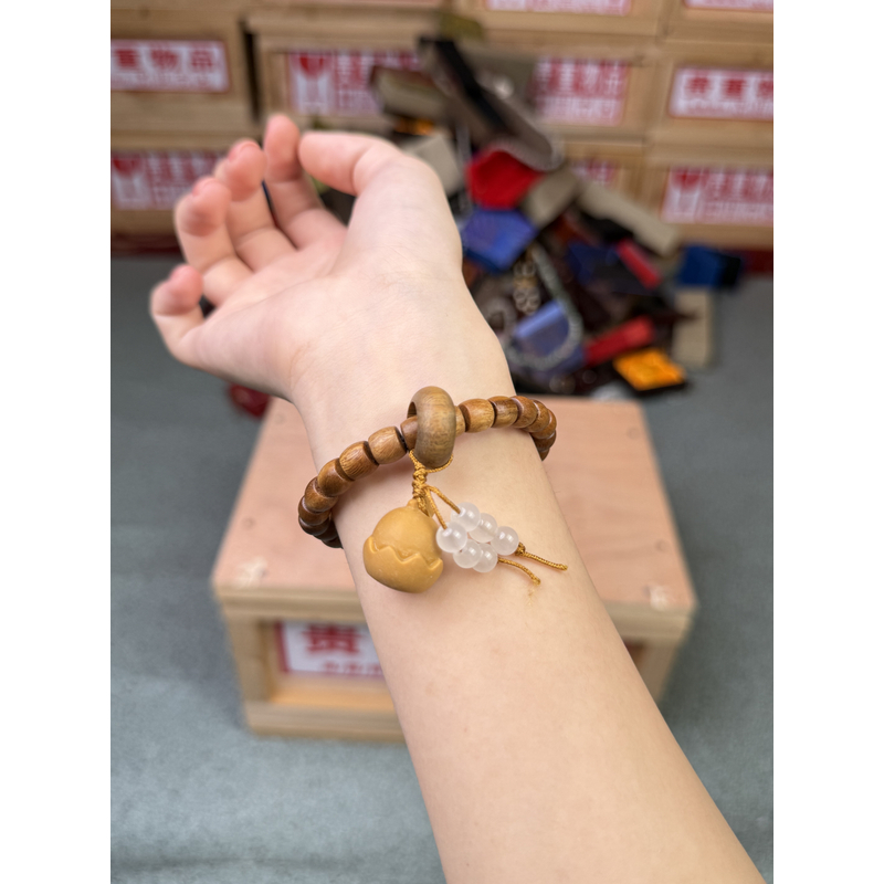 精品手串D19阿根廷绿檀直切手链无礼盒无证书