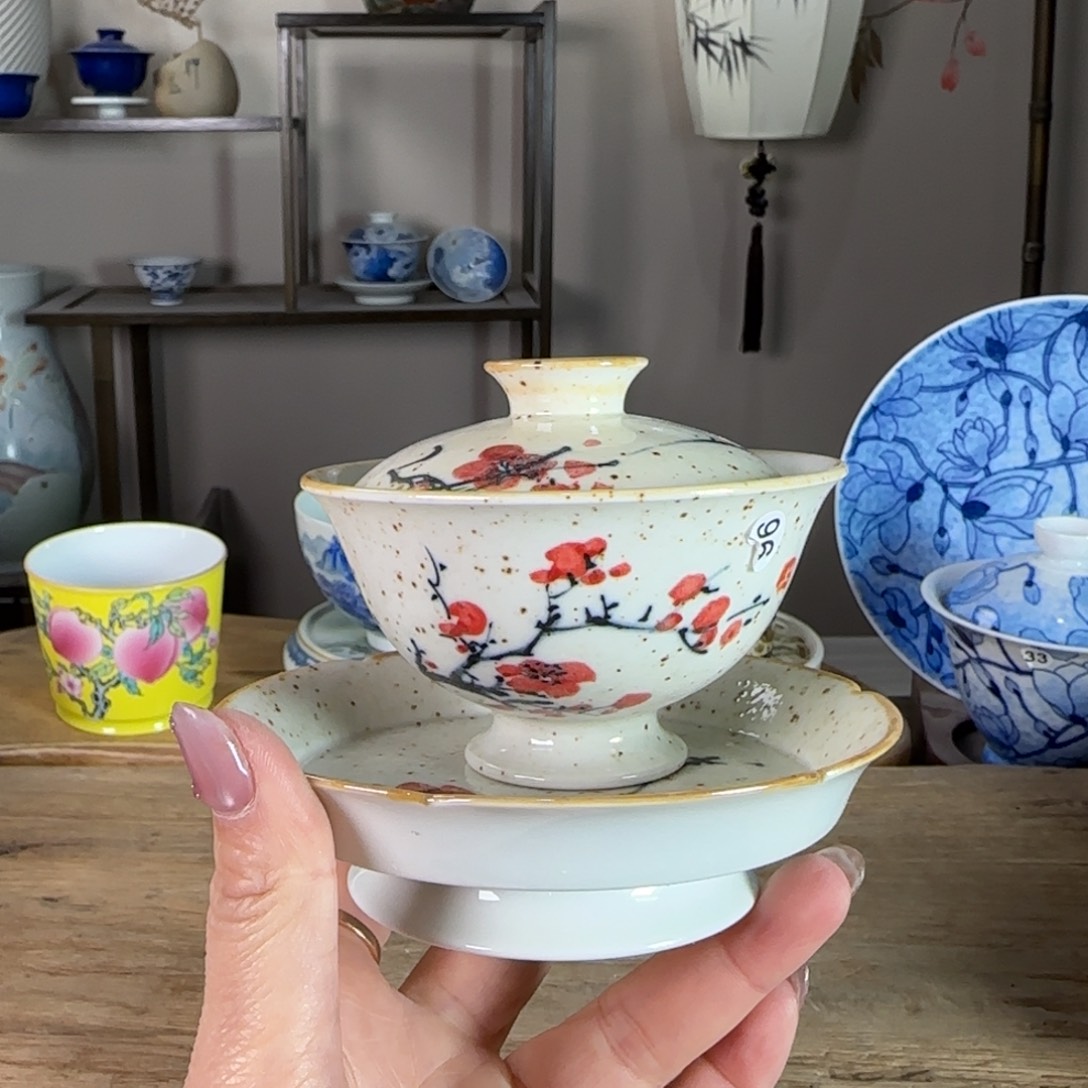 杯景德镇陶瓷柴烧多人