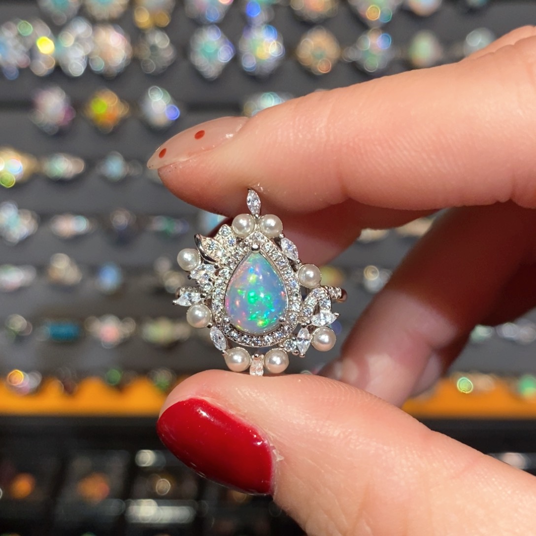 欧泊欧泊戒指银S925镶嵌