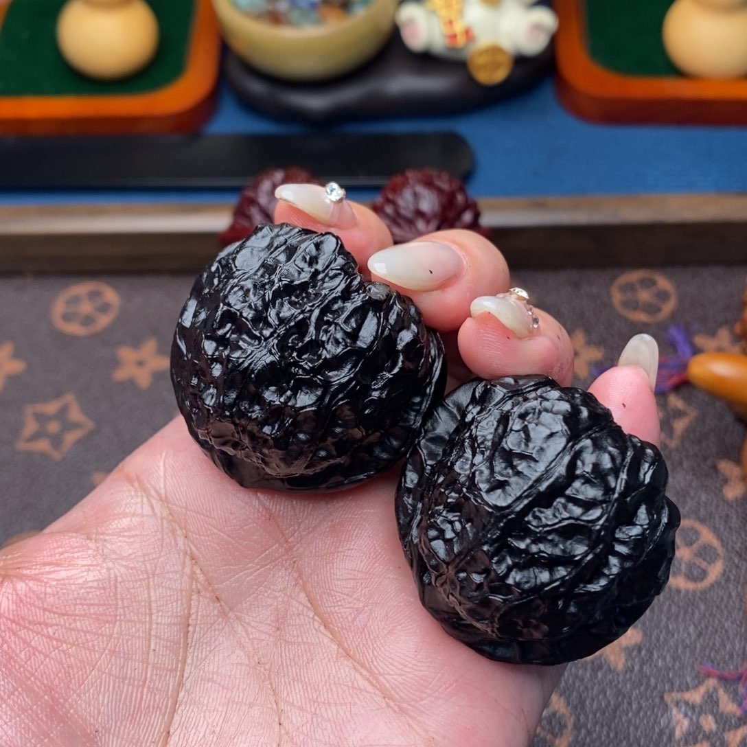 御***寒文玩核桃吊坠南瓜墩