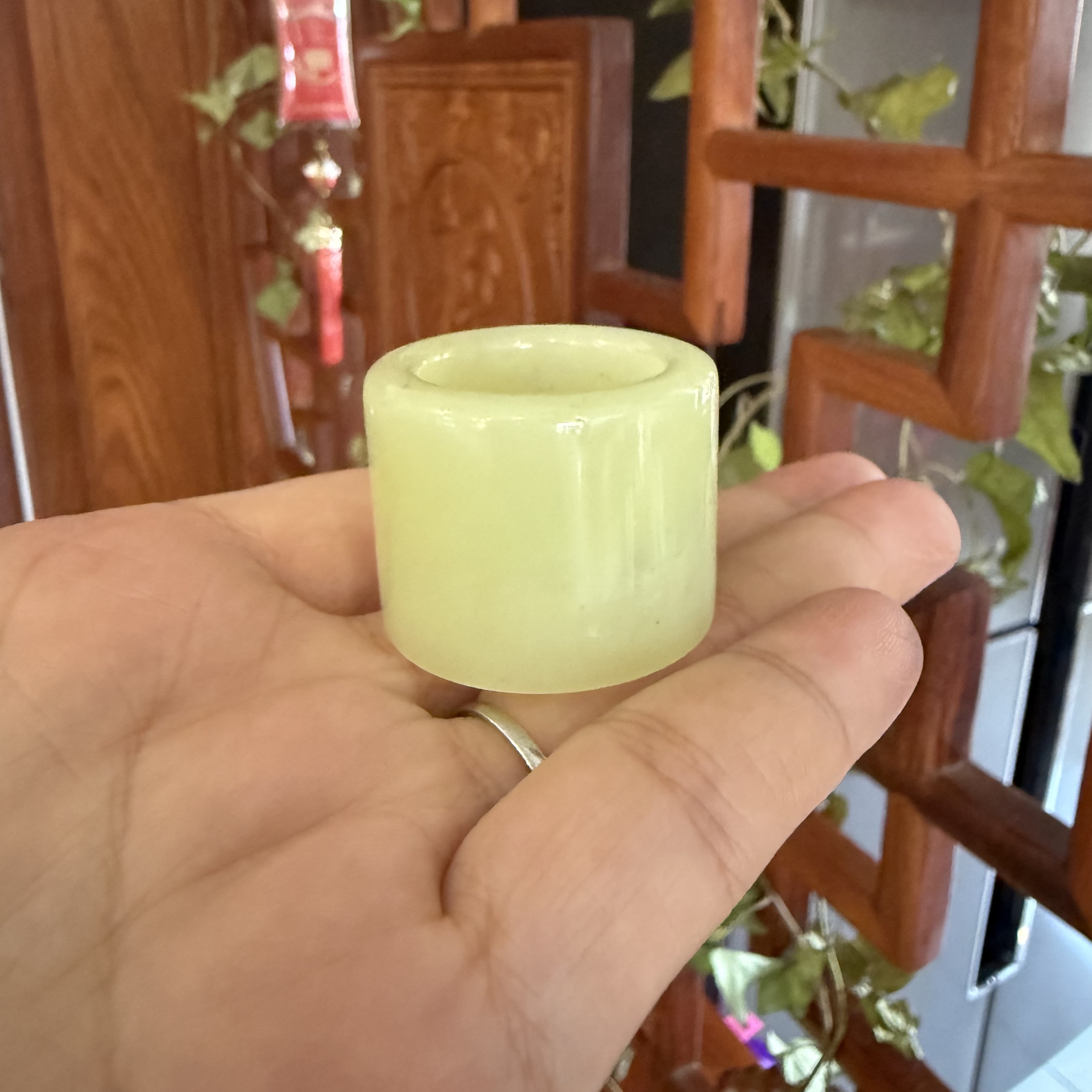 天然玉石和田玉扳指戒圈