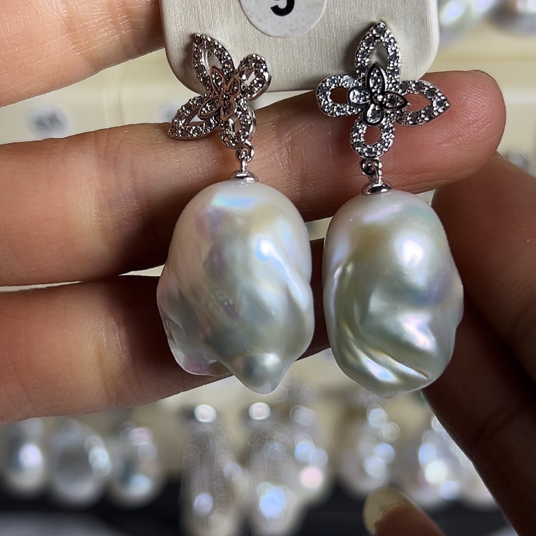 淡水珍珠未镶嵌耳饰