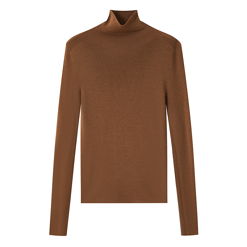 【商场同款】菀壹2025冬高领羊毛衫修身简约保暖毛衣G54130551