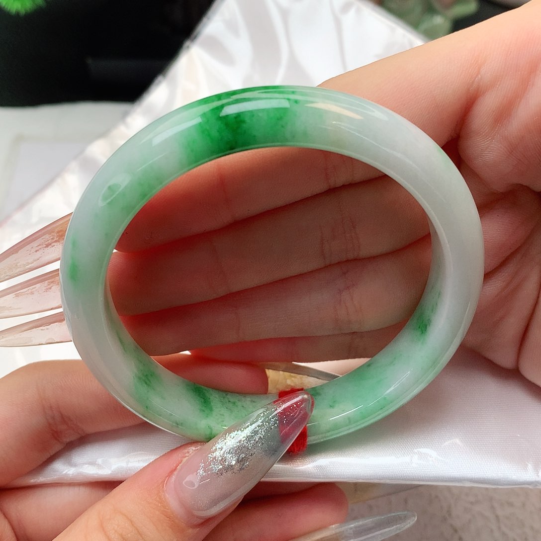 未镶嵌手镯翡翠正圈58