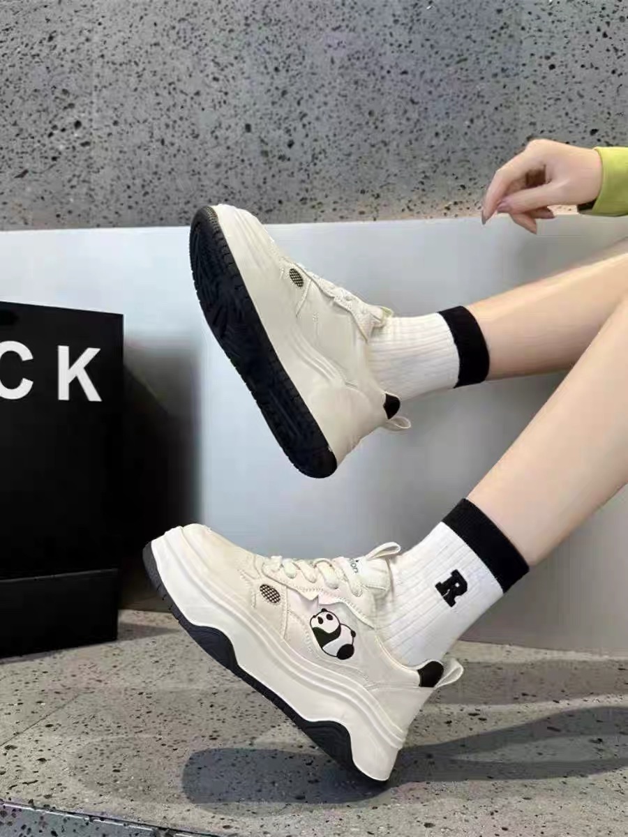 秋冬皮面百搭学生板鞋小白鞋583