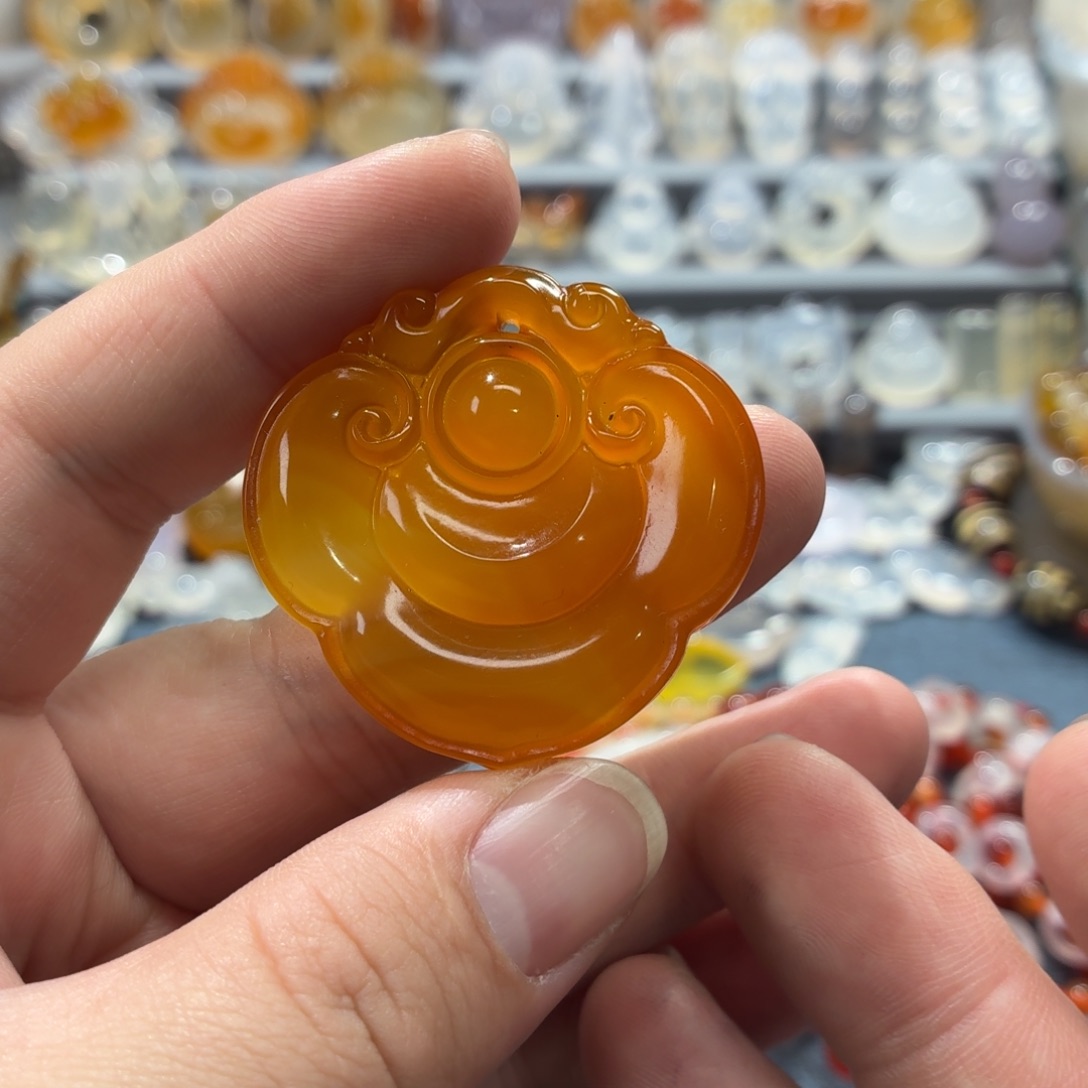 玛瑙/玉髓未镶嵌吊坠(不含链)