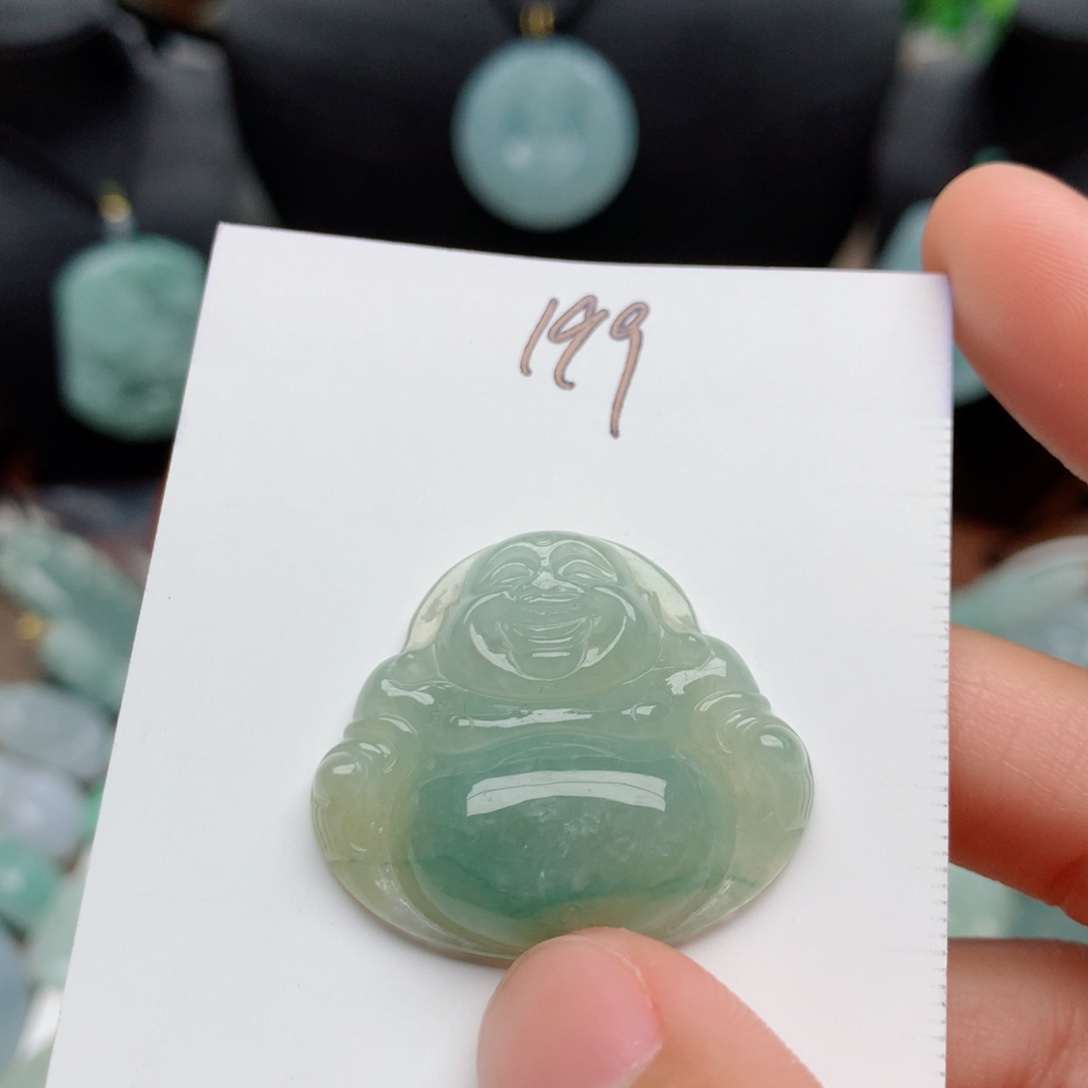 翡翠未镶嵌颈饰吊坠