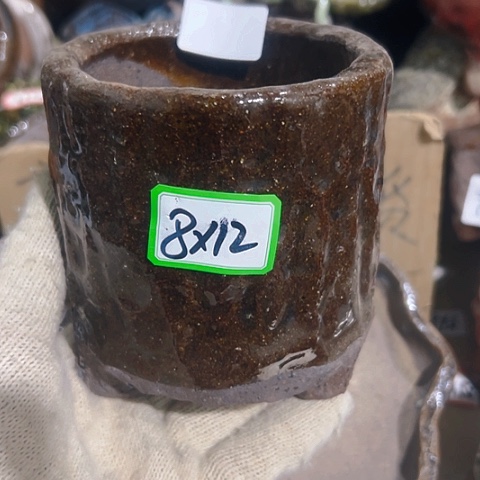 红陶粗陶花盆手工