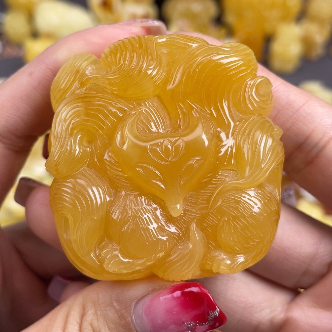 琥珀裸石未镶嵌蜜蜡