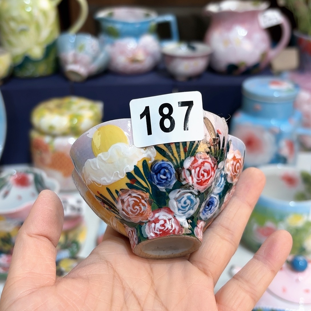 景德镇手绘高温釉下彩陶瓷茶具