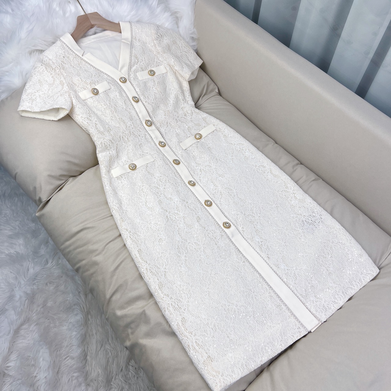 【水云间】高定长款连衣裙 70300