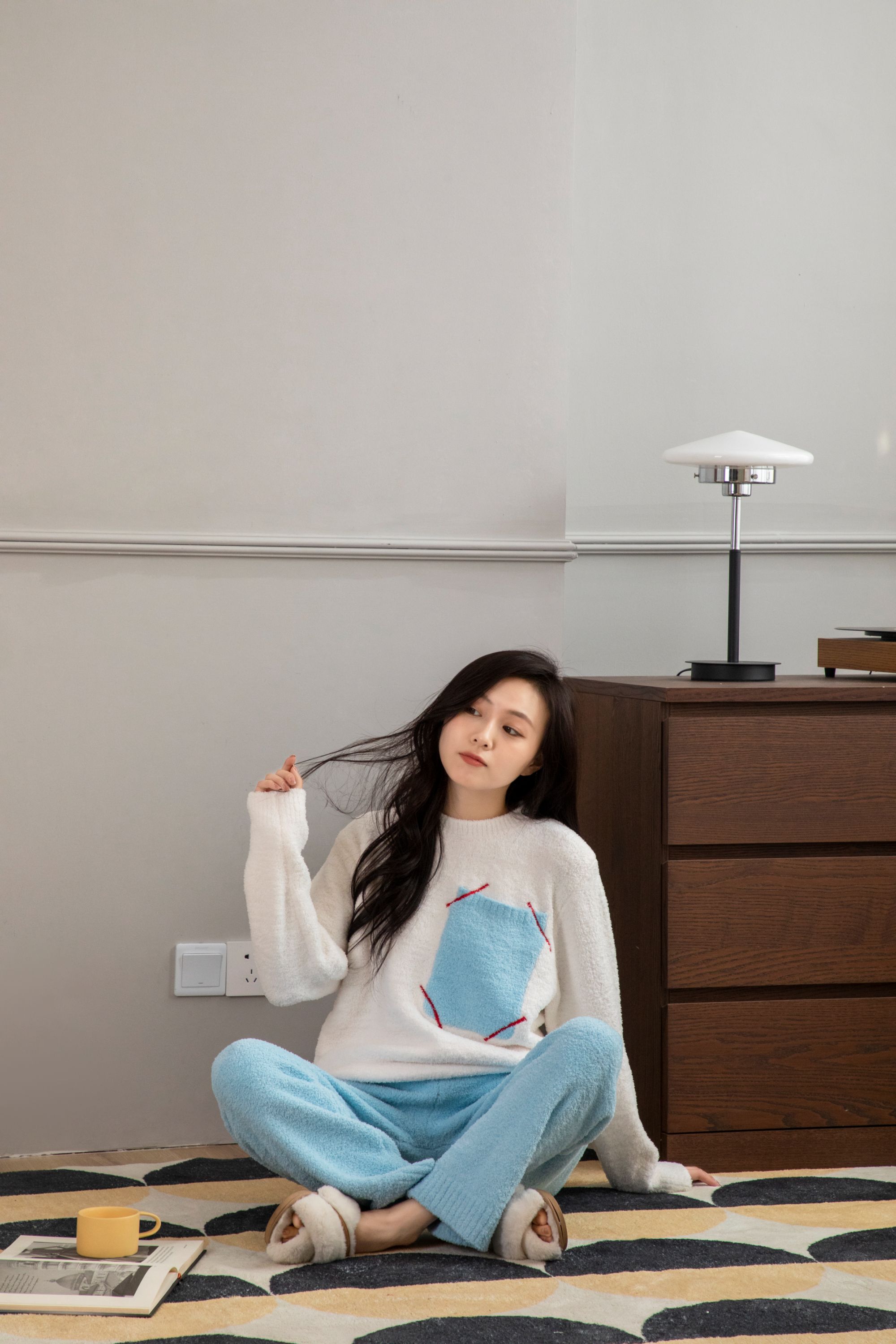 【双十一大促】女款新品半边绒家居服保暖加绒加厚秋东睡衣套装
