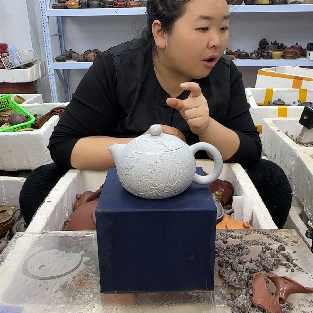 茶壶紫砂宜兴紫砂壶瑕疵处理