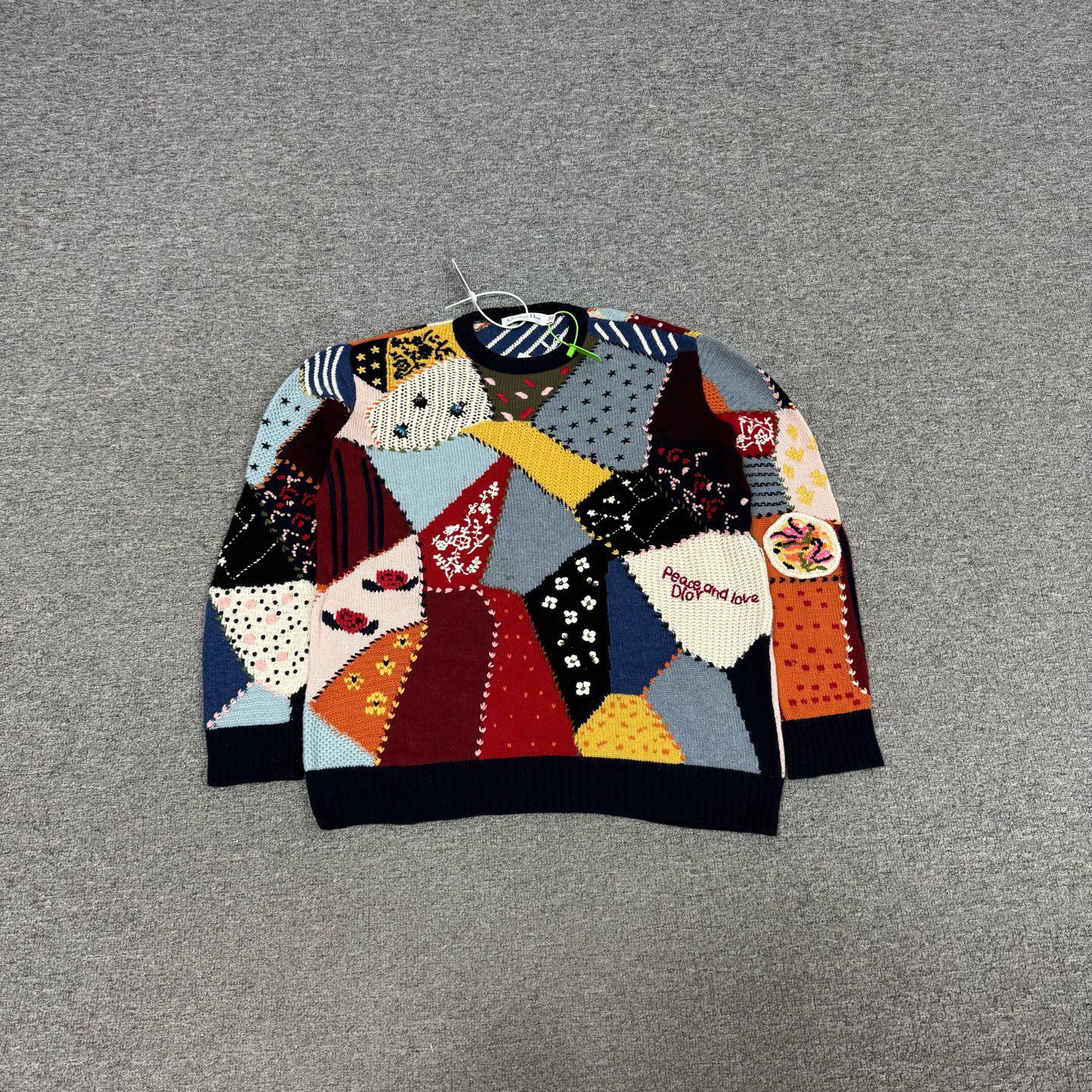 99新 AMIPARIS Dior 山羊绒 毛衣 拼接秀款