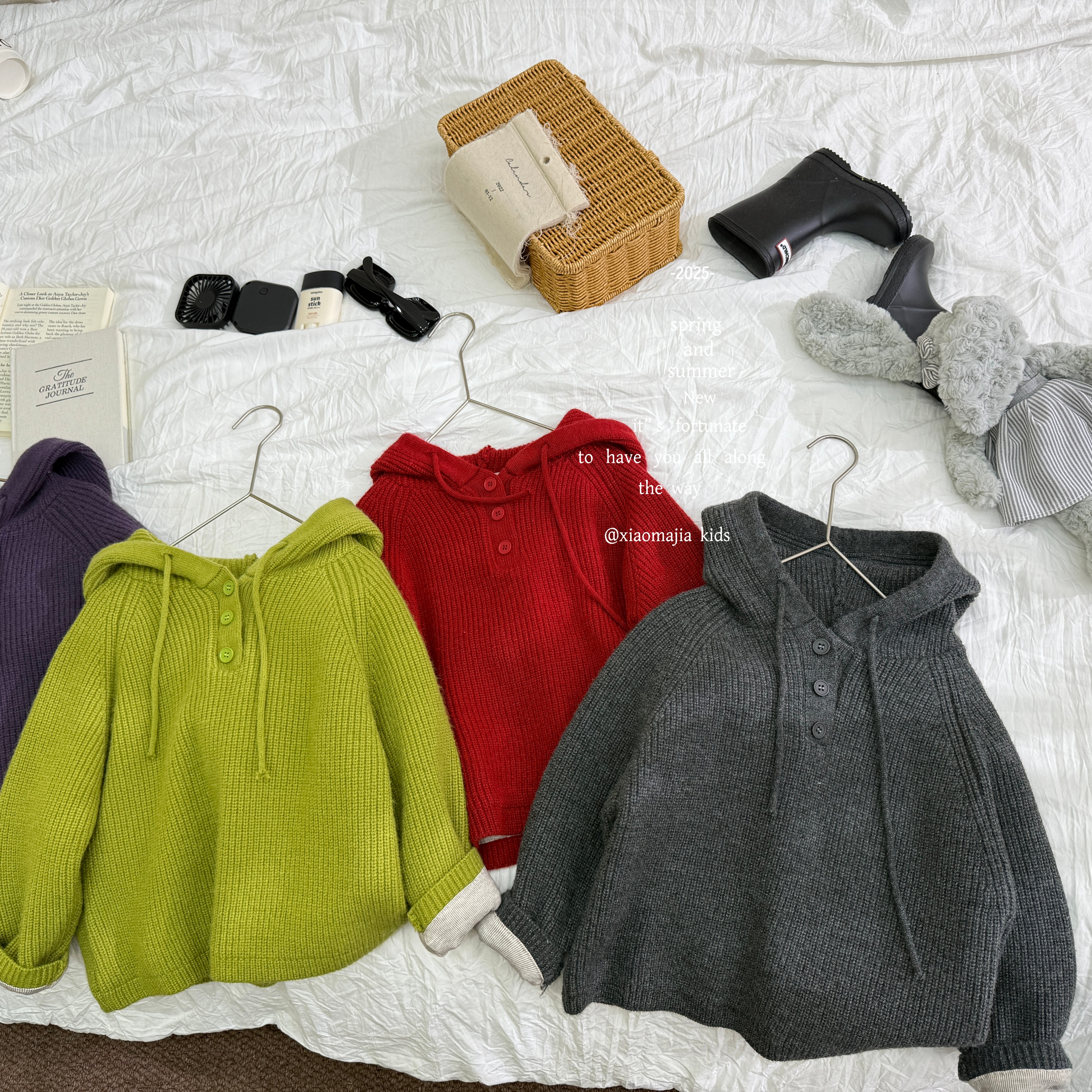 12儿童冬季针织加厚儿童连帽毛衣C-7207时尚百搭毛衣男女童外套