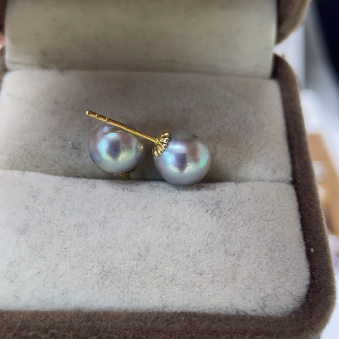 海水珍珠耳饰18K金镶嵌