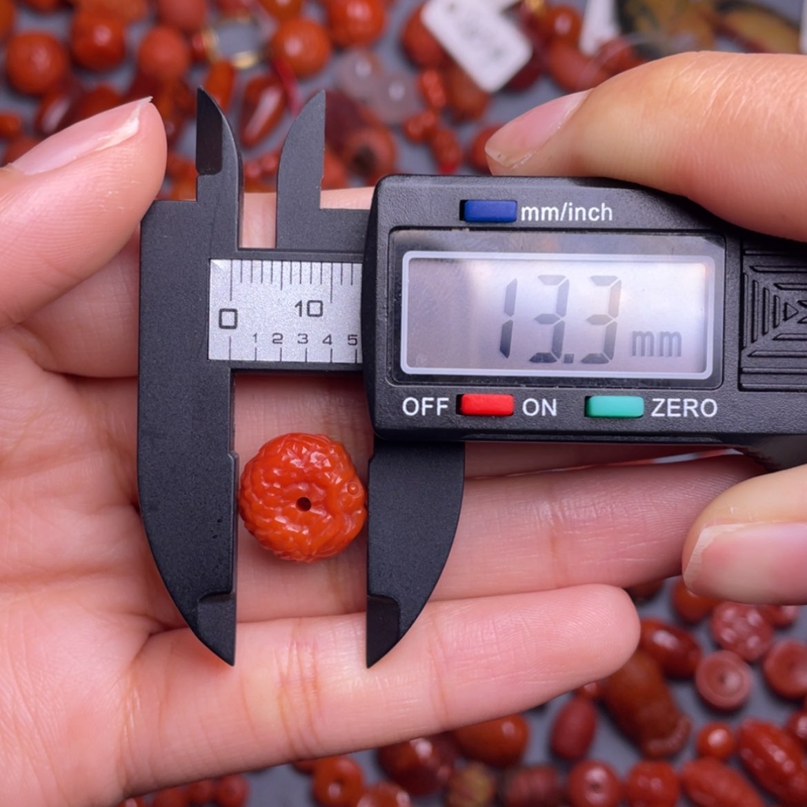 【闪购商品】南红玛瑙未镶嵌配饰13.3