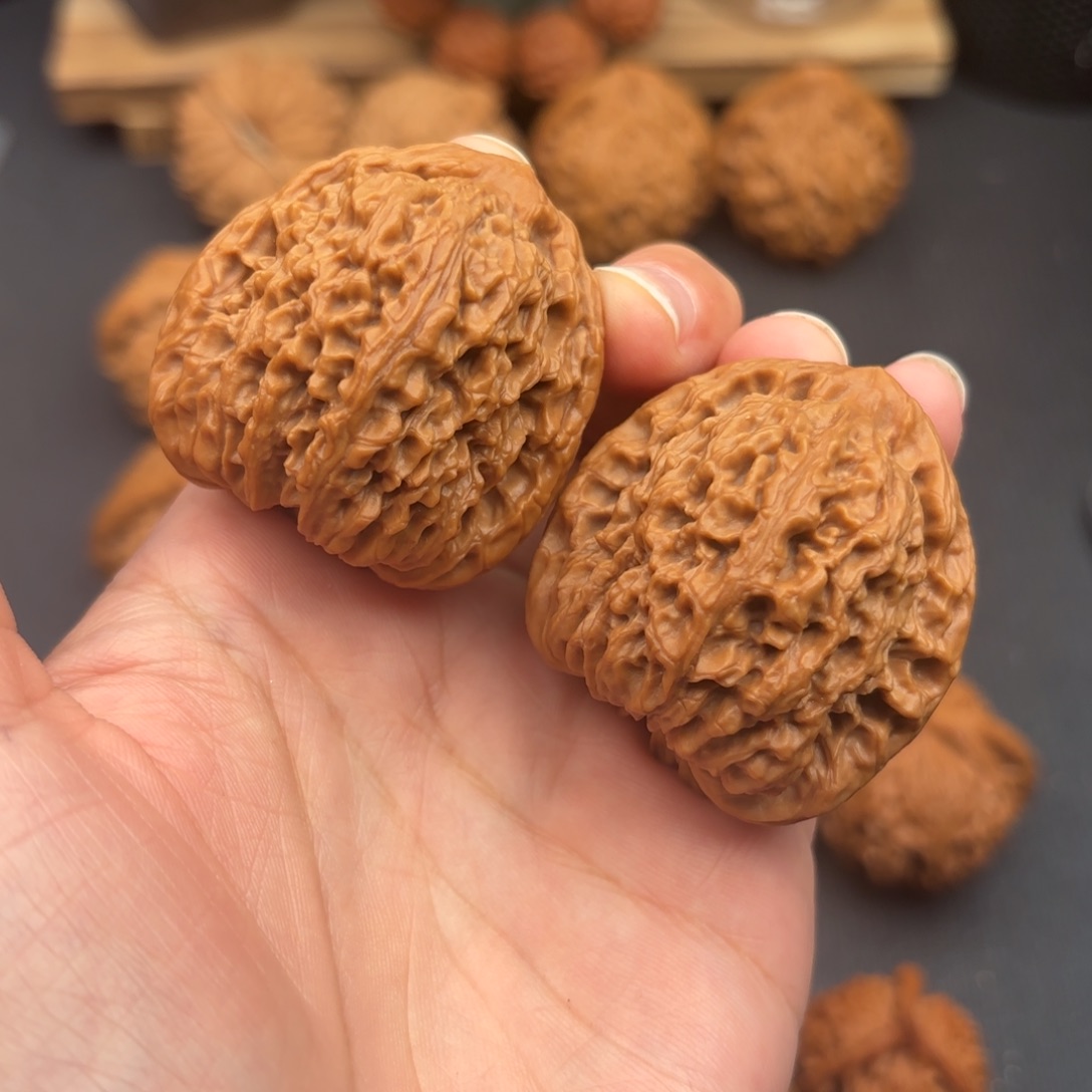 文玩核桃把件高炮凹底南疆41