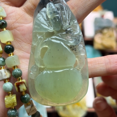 岫玉挂件未镶嵌挂件