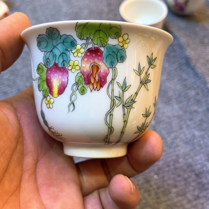 纯手绘精品盖碗杯