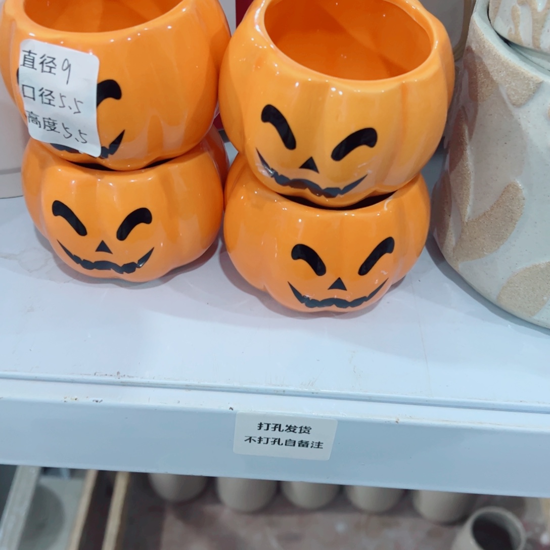 有孔，陶瓷花盆满10米包邮发货