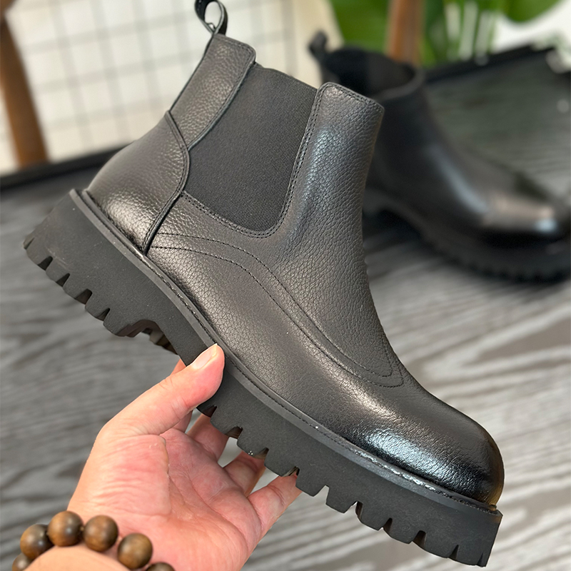 马丁靴男款英伦风短靴2025冬季加绒切尔西靴男厚底高端保暖男鞋
