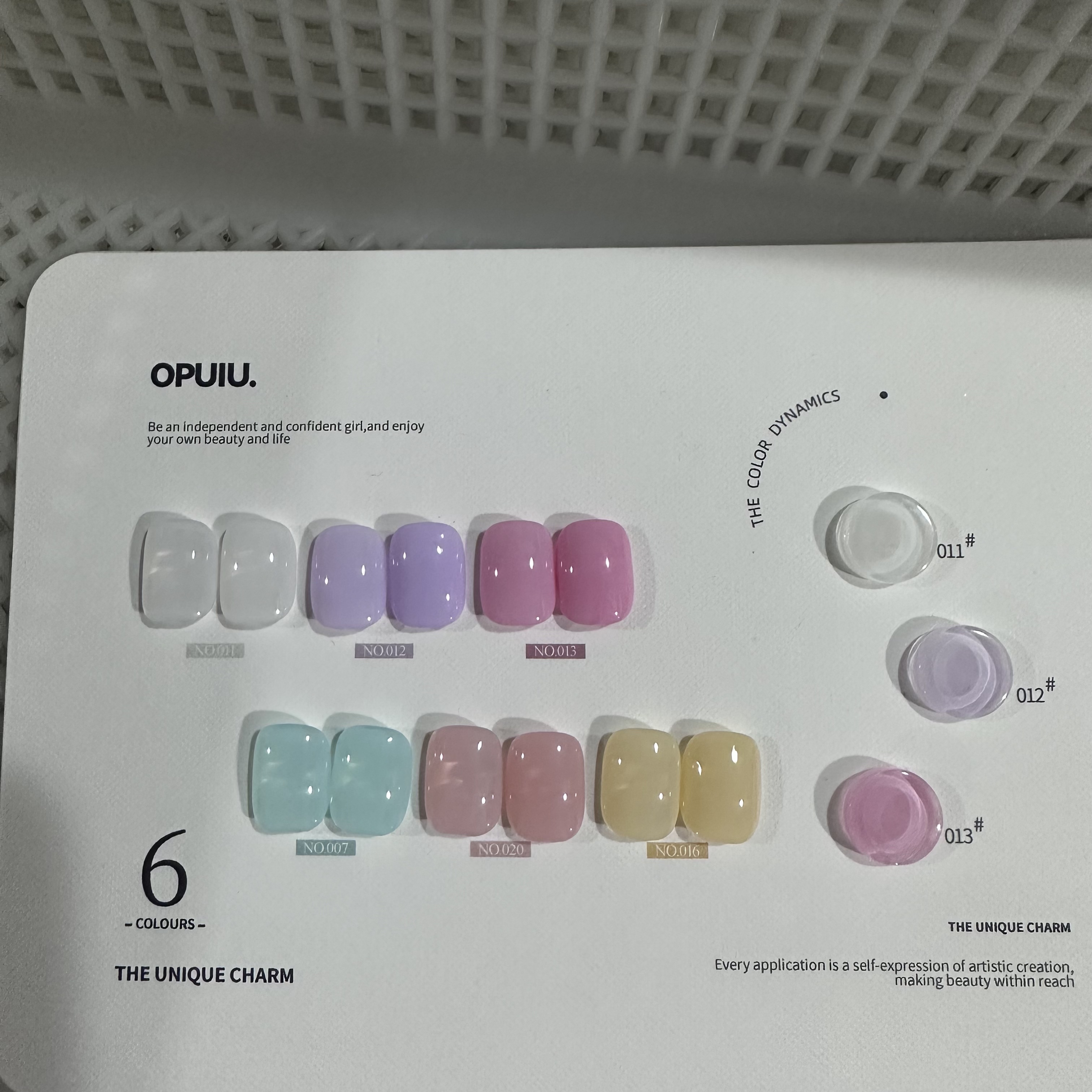 【黑哥精选】opuiu外贸6色组合B缤纷马卡龙裸色透色玉脂甲油胶