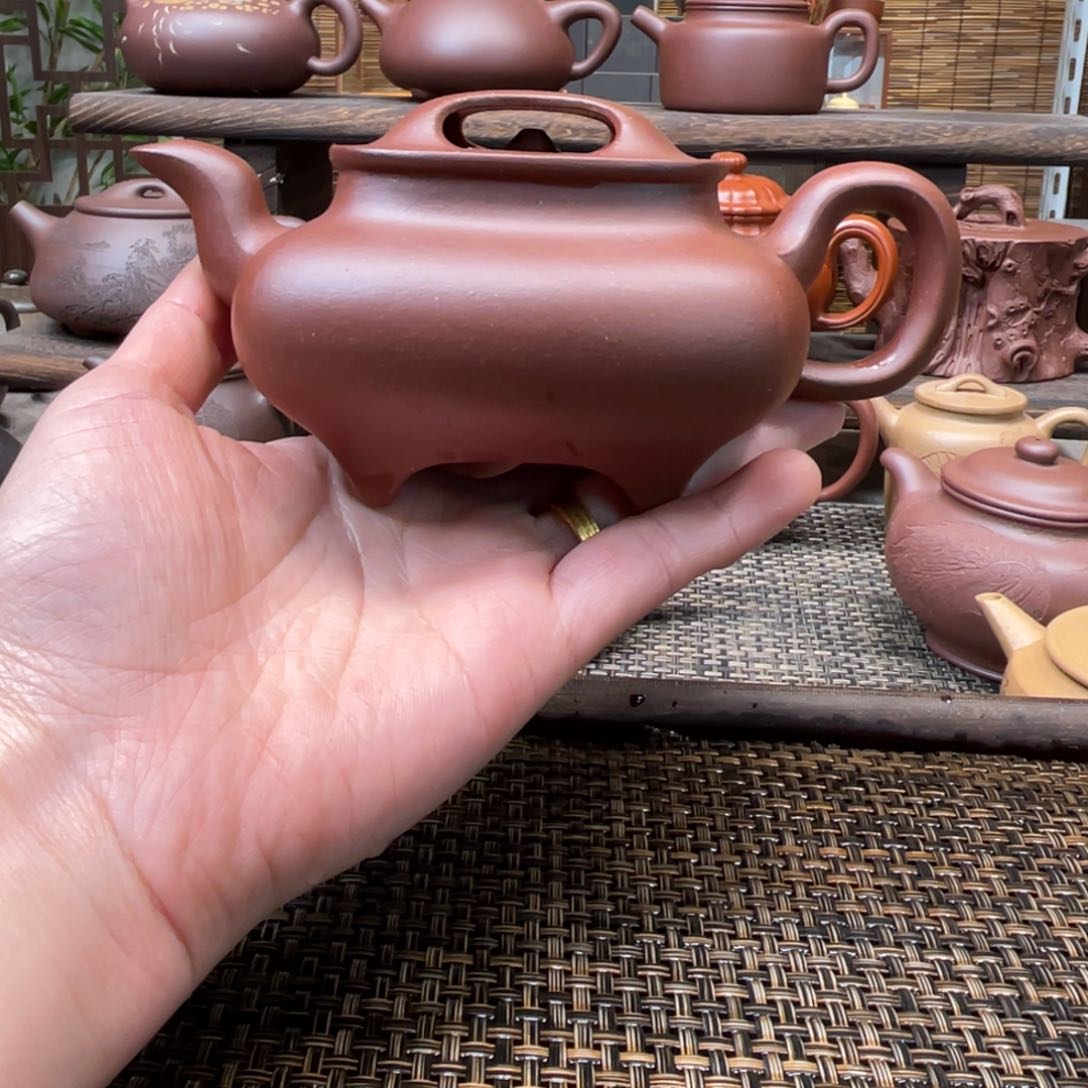 紫砂茶壶宜兴原矿紫砂手工制全290