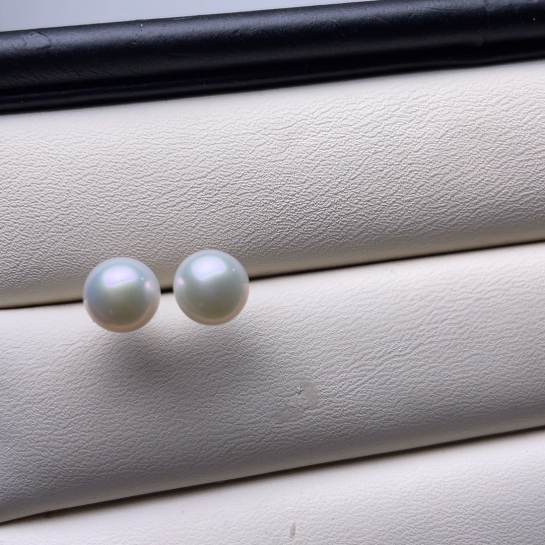 风***帆淡水珍珠耳饰银S925镶嵌