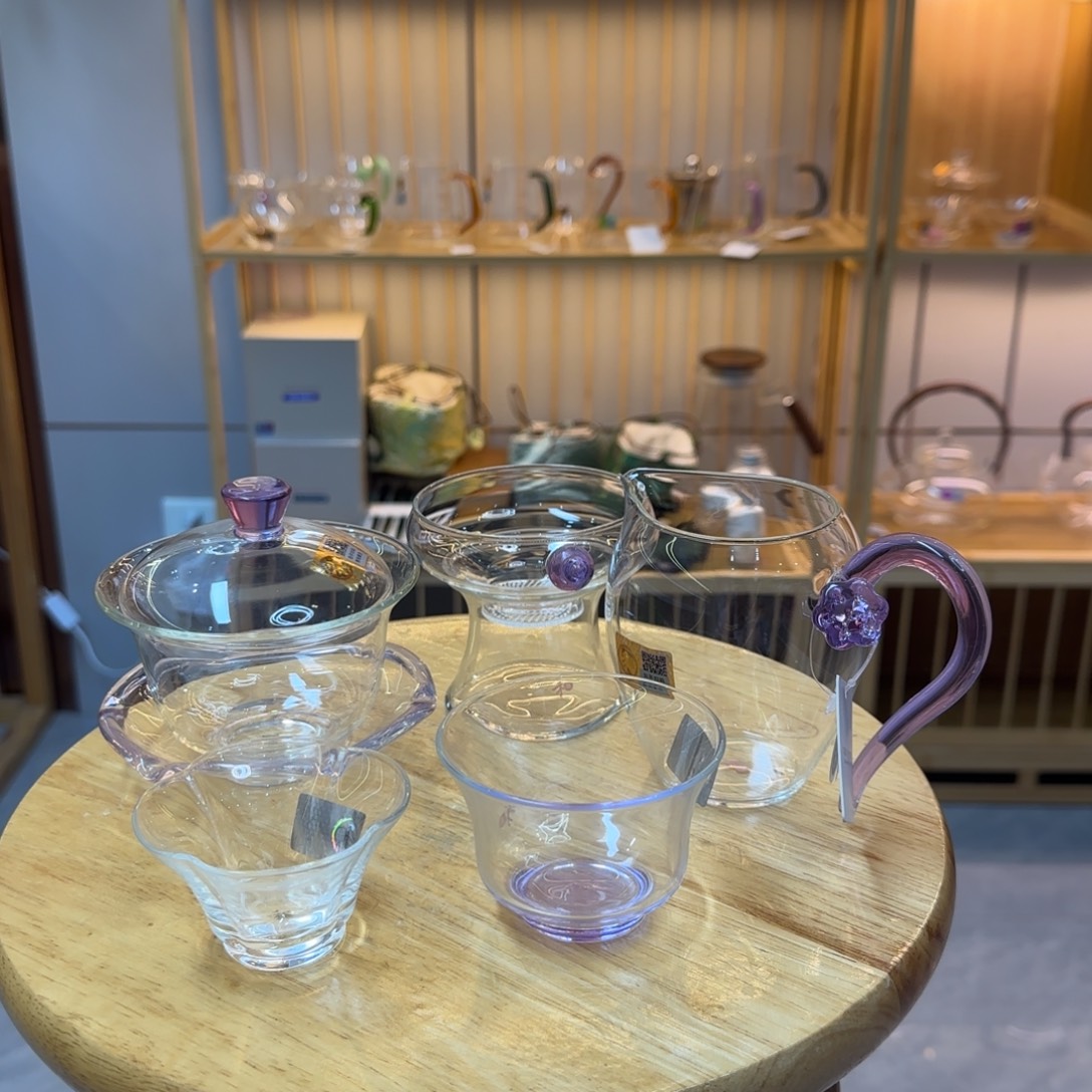 牛***牛禾器（浅紫）禅语➕怡莲➕奉珠➕清杯➕瑭杯