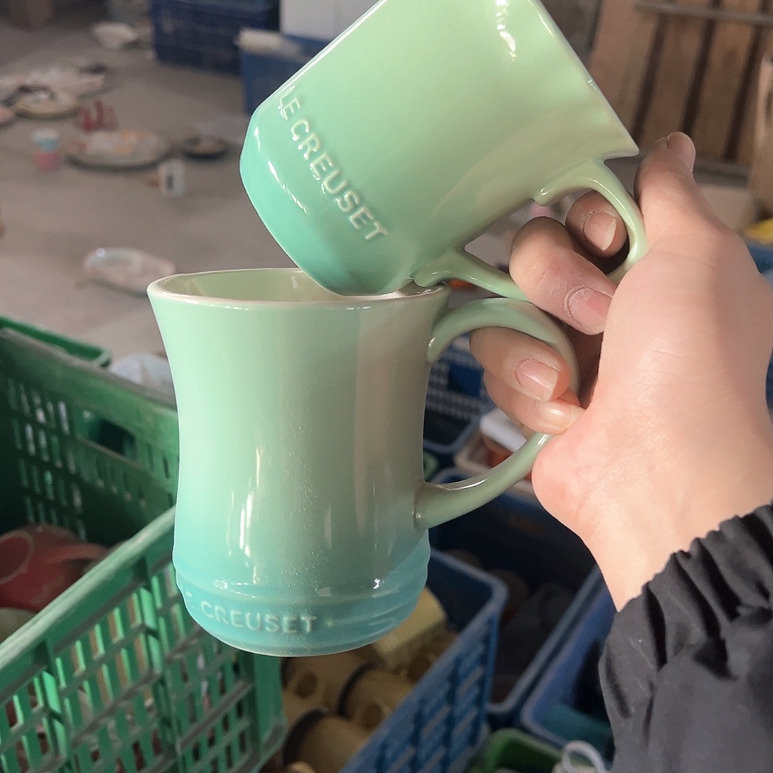 陶瓷  青羽 收腰马克杯 花韵马克杯