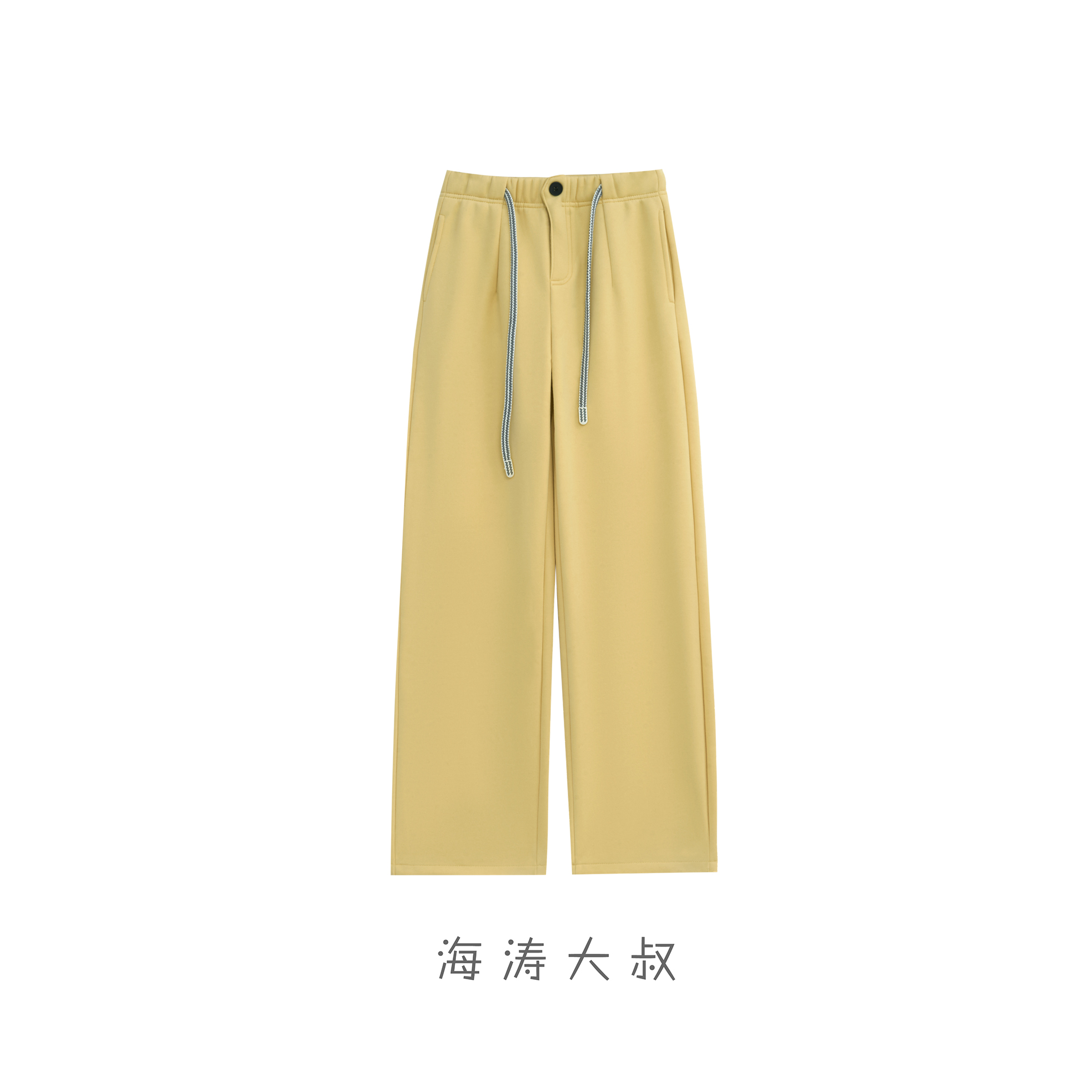 【海涛大叔】加绒一粒扣休闲阔腿裤 GCLB41043