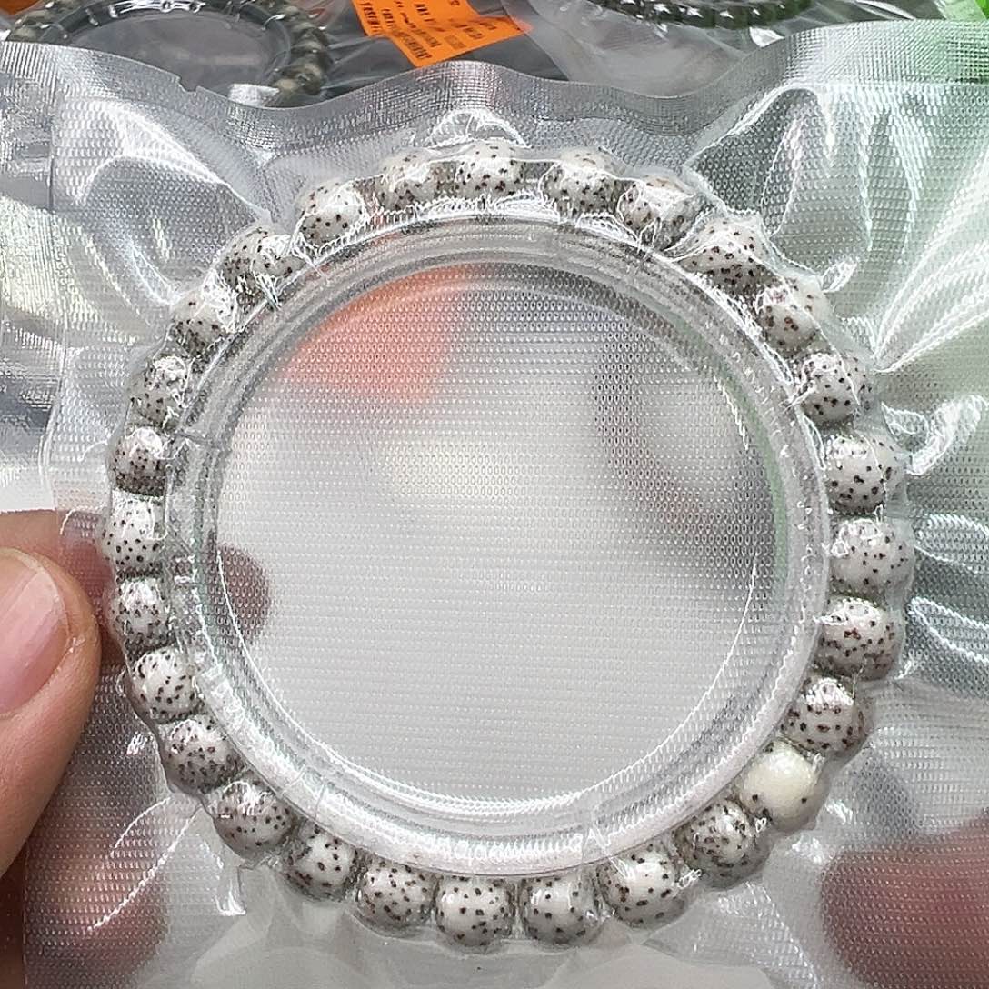 星月菩提手串32卓越原脂白河豚星月菩提单圈87