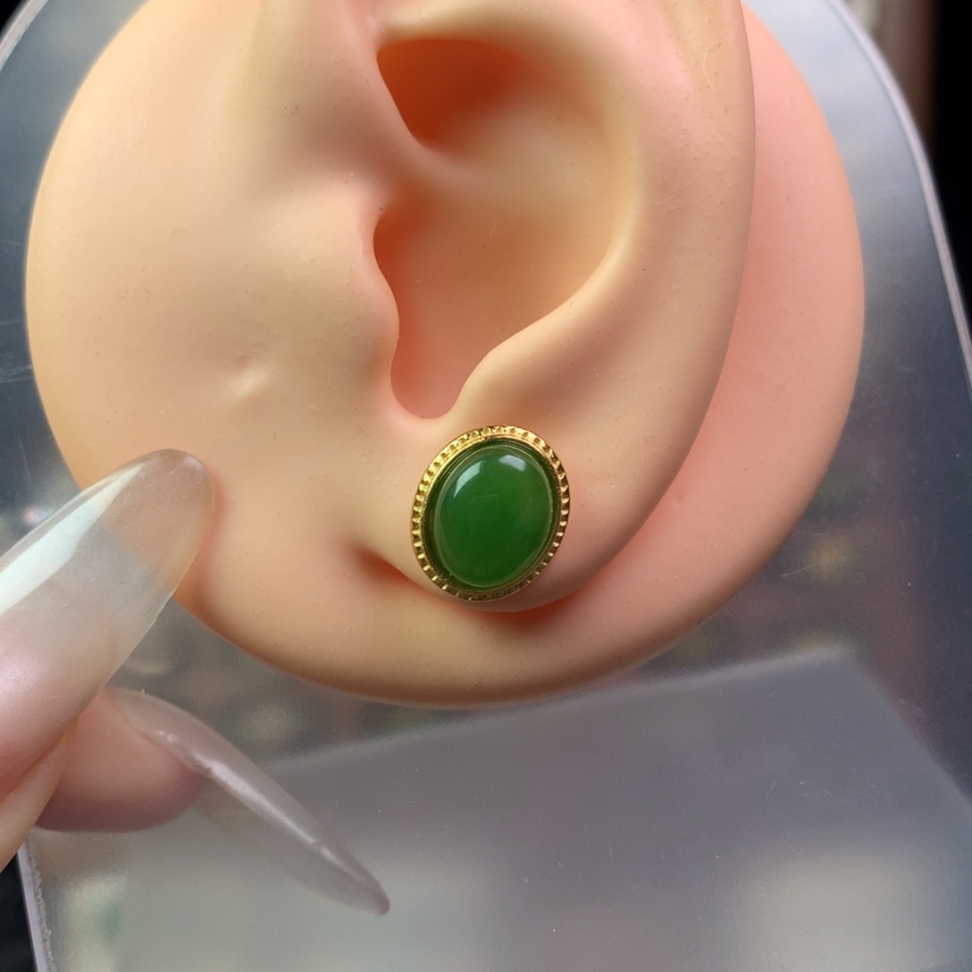 和田玉银S925镶嵌戒指