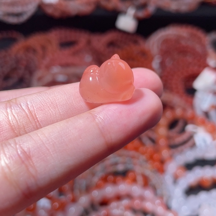 南红玛瑙未镶嵌无相猫609